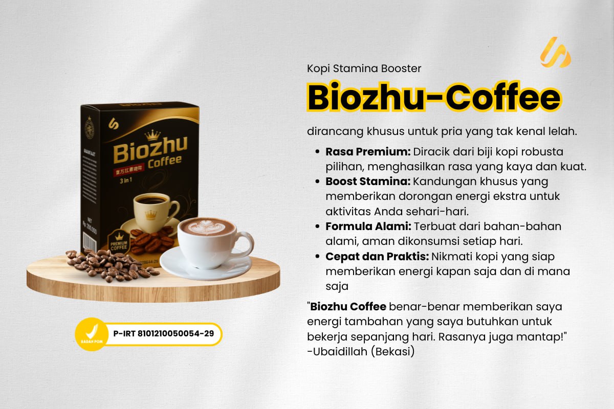 [Image of Minuman Serbuk Kopi BIOZHU COFFEE]