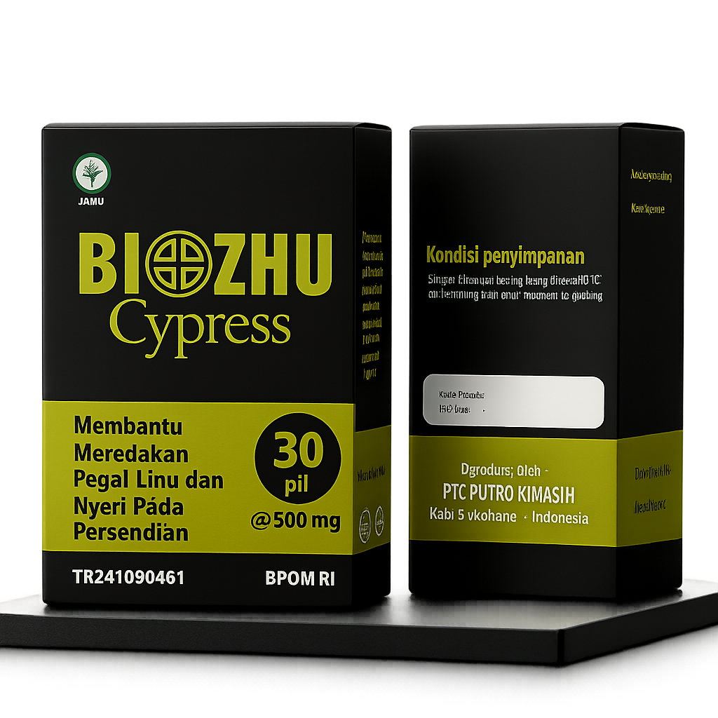 [Image of Obat Tradisional BIOZHU CYPRESS]
